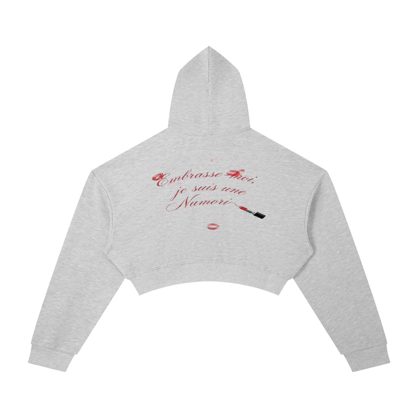 Numori Cropped Hoodie Red